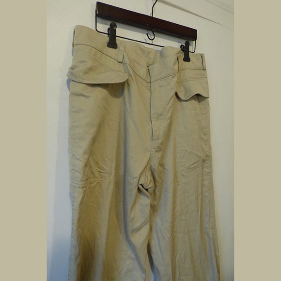 YSL RIVE GAUCHE - Flap pockets cream pants - W36/L42 - Picture 4 of 12